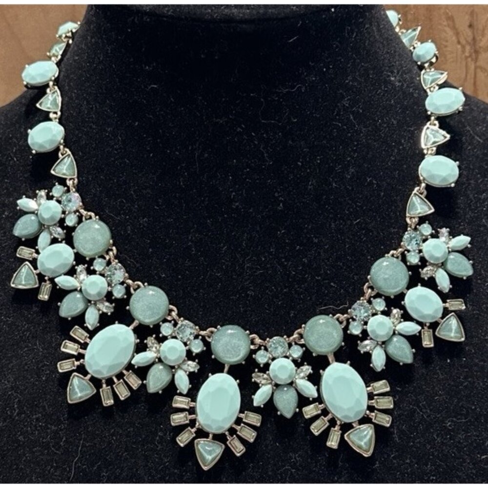 K&K KENT & KING Gold Tone Statement Bib Necklace 16-19”L Wedding Formal